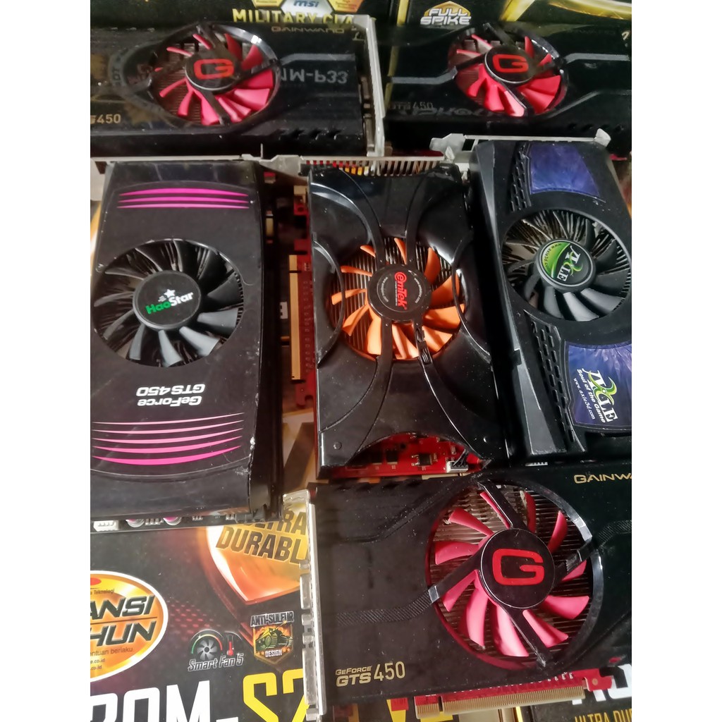 VGA GTS450 512mb 128bit DDR5 Nvidia support direx 11/vga gaming dan desain