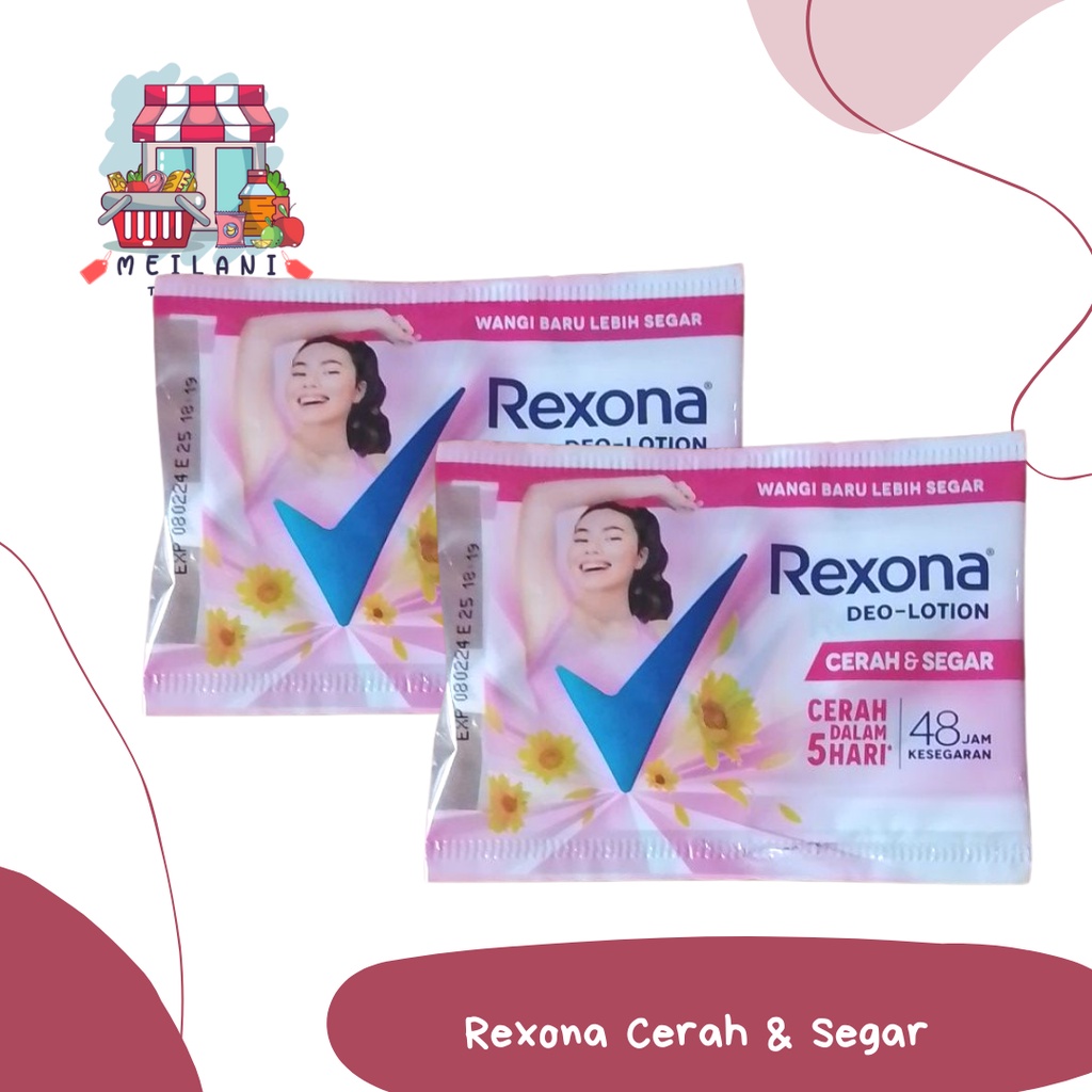 Jual Rexona Deo Lotion Cerah & Segar Sachet 9gr Pink Deodorant