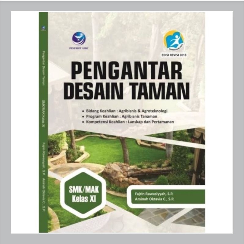 Jual Buku SMK Pengantar Desain Taman Bidang Keahlian Agribisnis dan