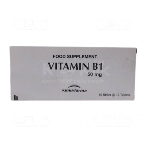 Jual VITAMIN B1 50 MG 10 TABLET {Per Strip} B Shopee Indonesia