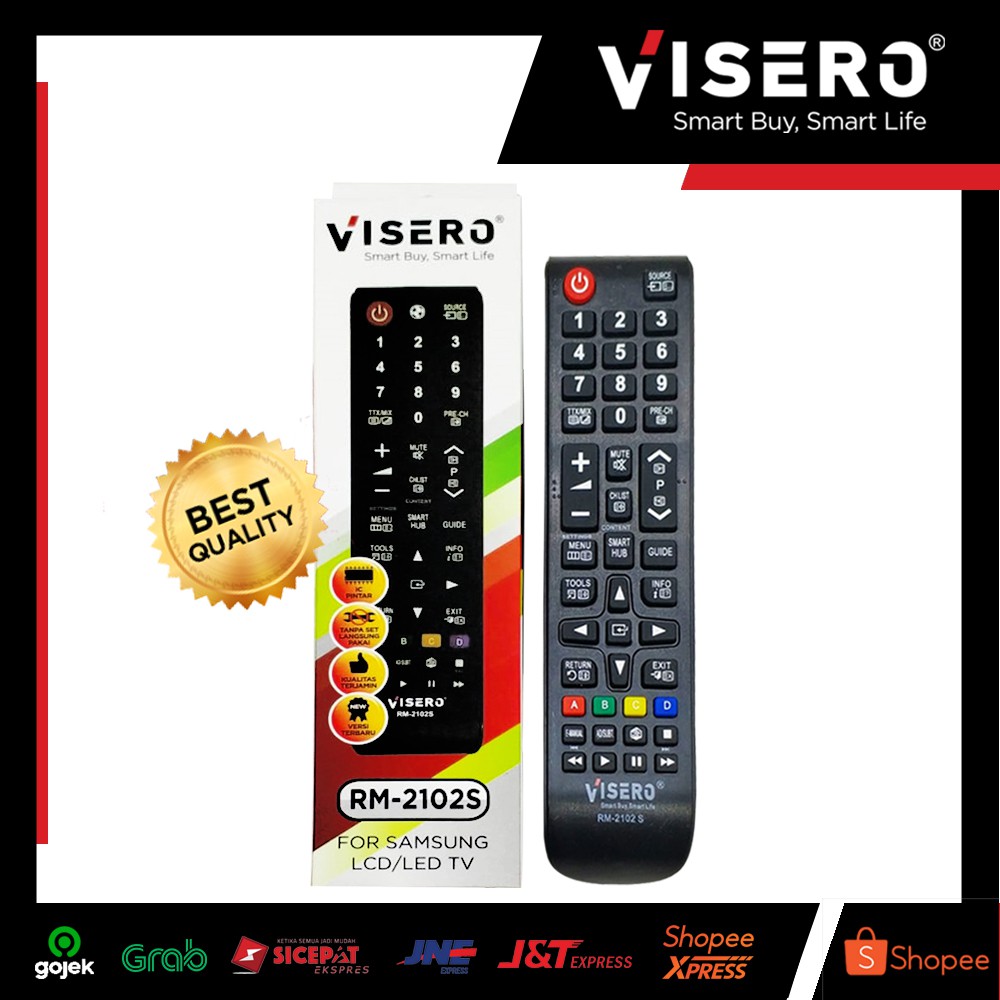 Jual Remot / Remote Multi TV LCD / LED Samsung Visero (RM-2102S ...