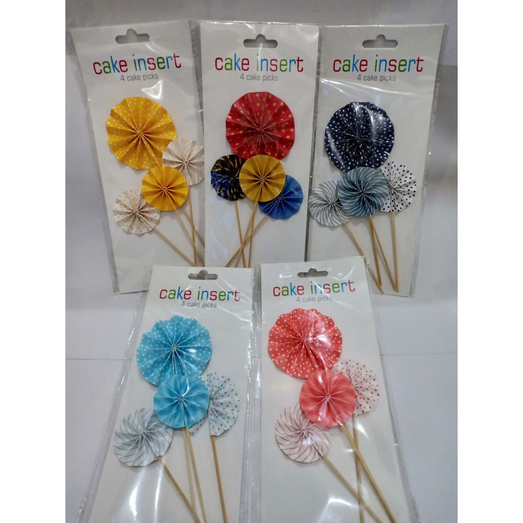 Jual Topper Cake PAPER FAN Cake Topper Happy Birthday Shopee Indonesia