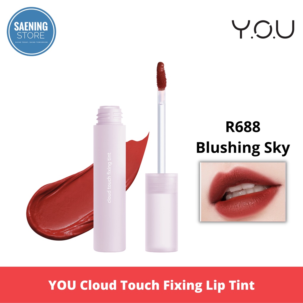 Jual YOU Cloud Touch Fixing Lip Tint [Soft Velvet Finish Lip Stain Korean Style Lipstik Bibir