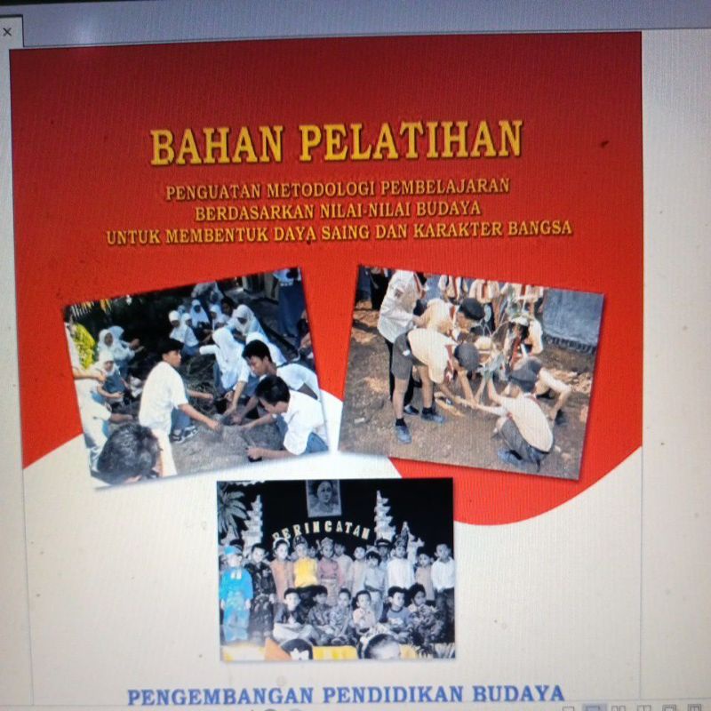 Jual Buku Bahan Pelatihan Pengembangan Pendidikan Budaya Dan Karakter ...