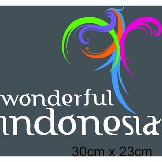 Jual 019 sticker cutting wonderful Indonesia berbagai ukuran | Shopee ...