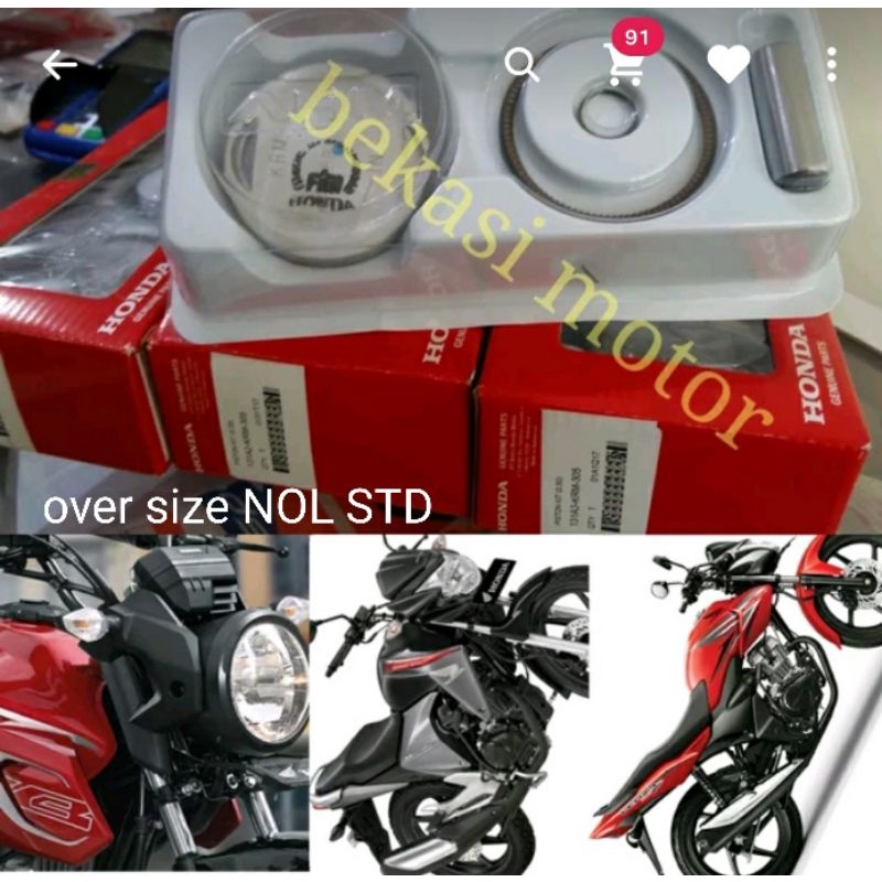 Jual seher piston kit honda verza megapro monoshock CRF 150 original OS