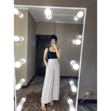 Marion Pants Cklj66Celana Panjang Kulot Bahan Dolce Office Outfit
