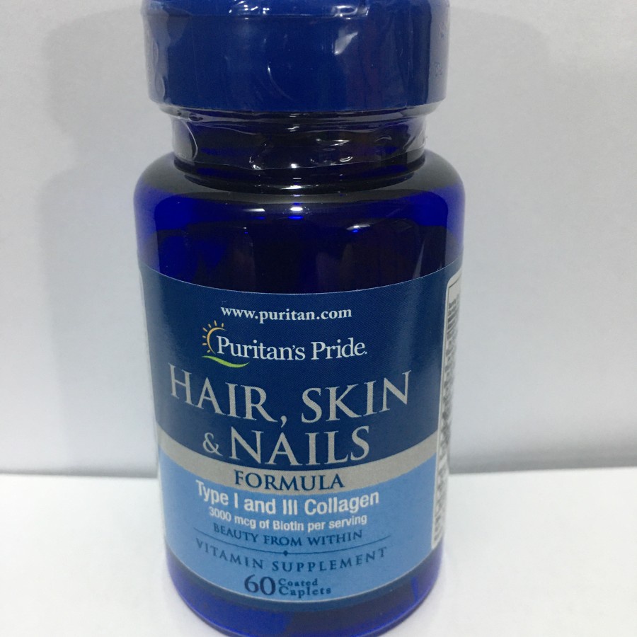 Jual Puritan's Pride Hair Skin Nails Vitamin Formula Collagen type I