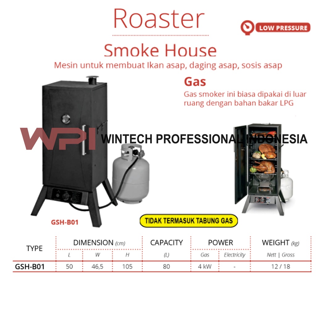 Jual Getra GSH-B01 Gas Smoke House - Mesin Daging Sosis Ikan Asap Gas ...