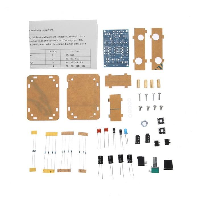 Jual Kit Amplifier Headphone 47 Amp DIY NE5532 HiFi dengan Housing