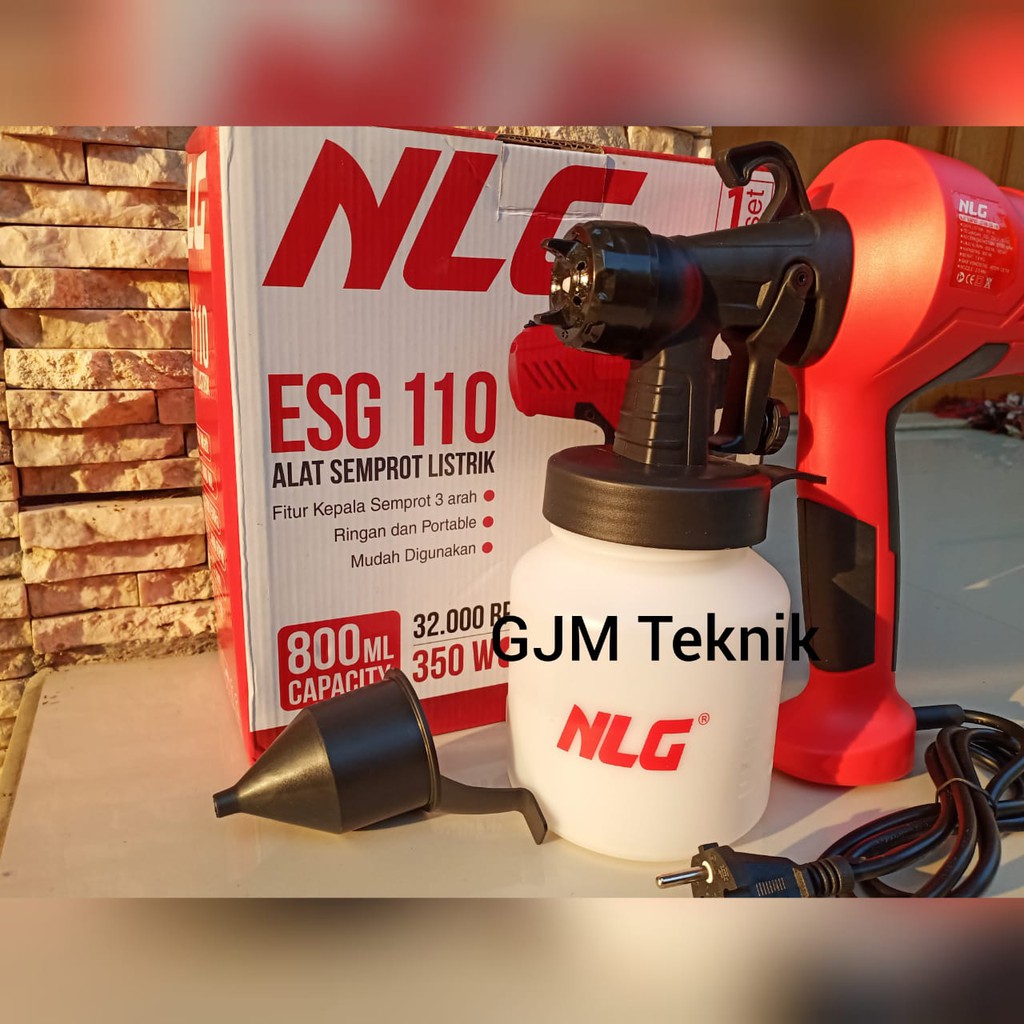 Jual Spray Gun Electrik NLG ESG 110 Spet Elektrik murah NLG Alat