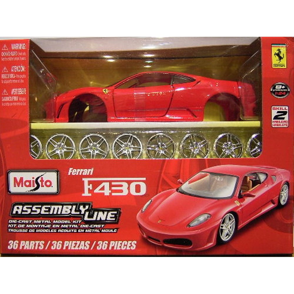 Axe Roue Avant + Jante Pour Miniature Maisto Ferrari F430 1/24 - Pièce Détachée D'occasion