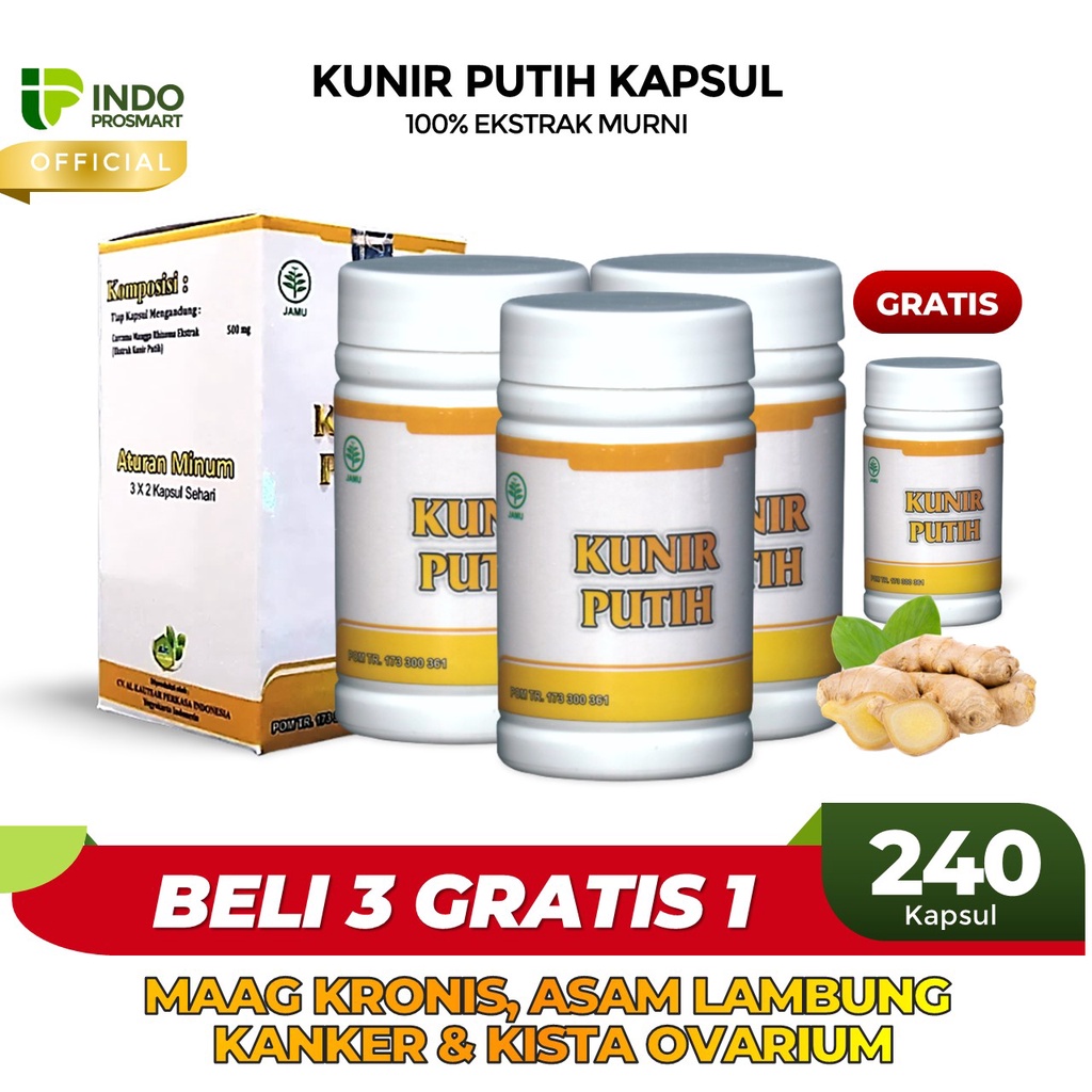 Jual Kunyit Putih 60 Kapsul Standar Bpom Kunir Putih Kapsul Temu Putih Kapsul Asli 4366