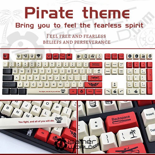 Jual Keycaps Pirate PBT Dyesub for Mechanical Keyboard | Shopee Indonesia