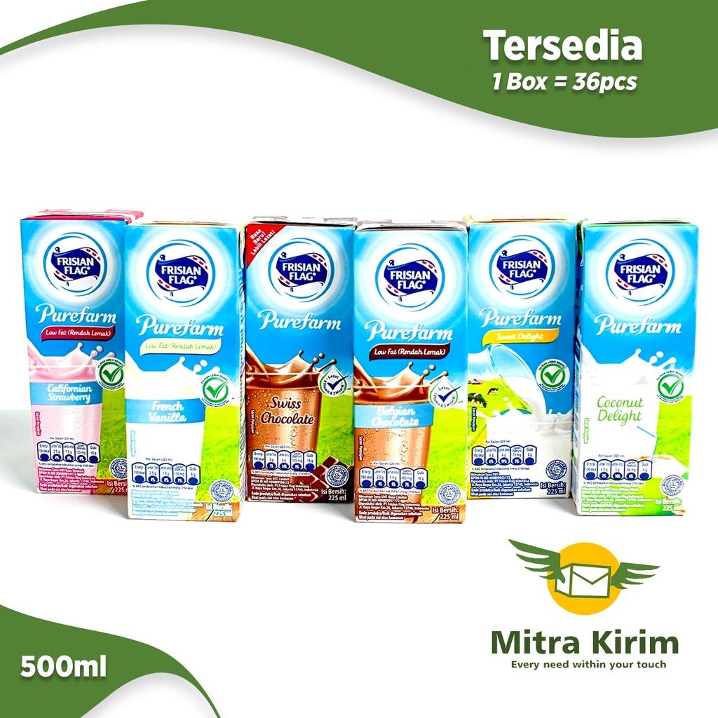 Jual Susu Frisian Flag Purefarm Per Karton 225 Ml All Variant Shopee Indonesia 4534