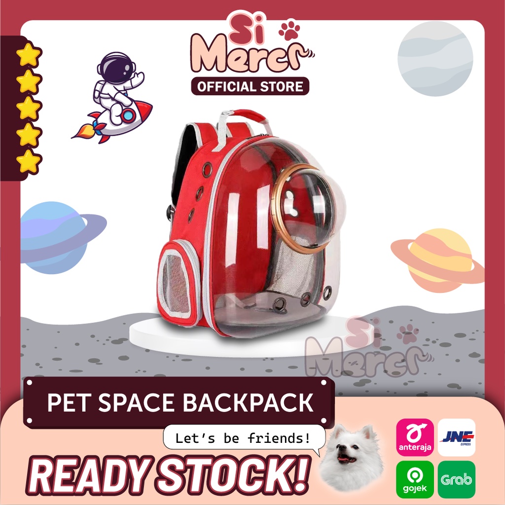 Jual 【Si Merci】Tas Ransel Anjing Kucing Transparan / Tas Astronot ...