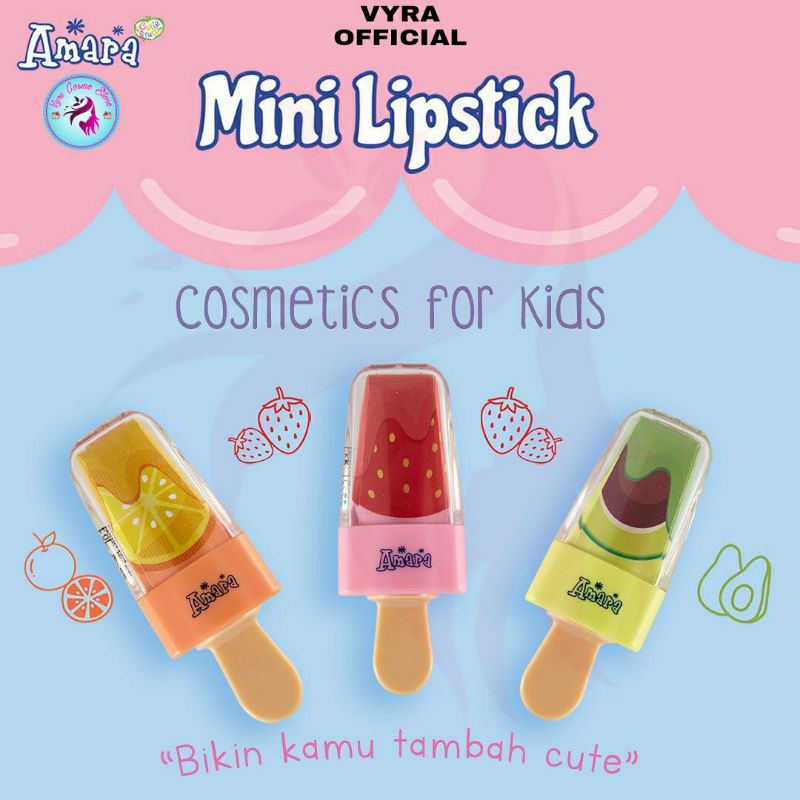Jual AMARA Mini Lipstick Anak / Lipstik Anak / Cosmetic Anak | Shopee