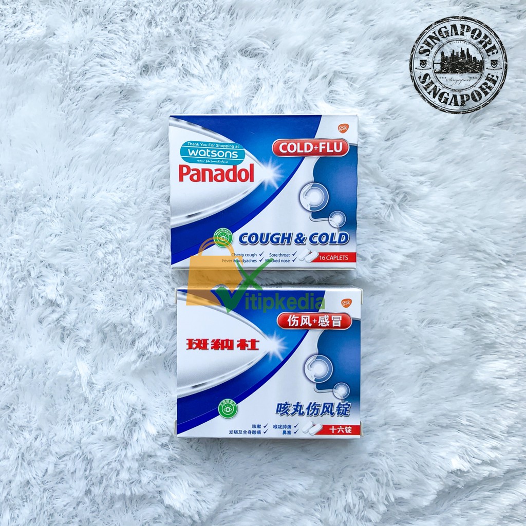 Jual READY Panadol Cough and Cold Singapore 16 Tablets Shopee Indonesia