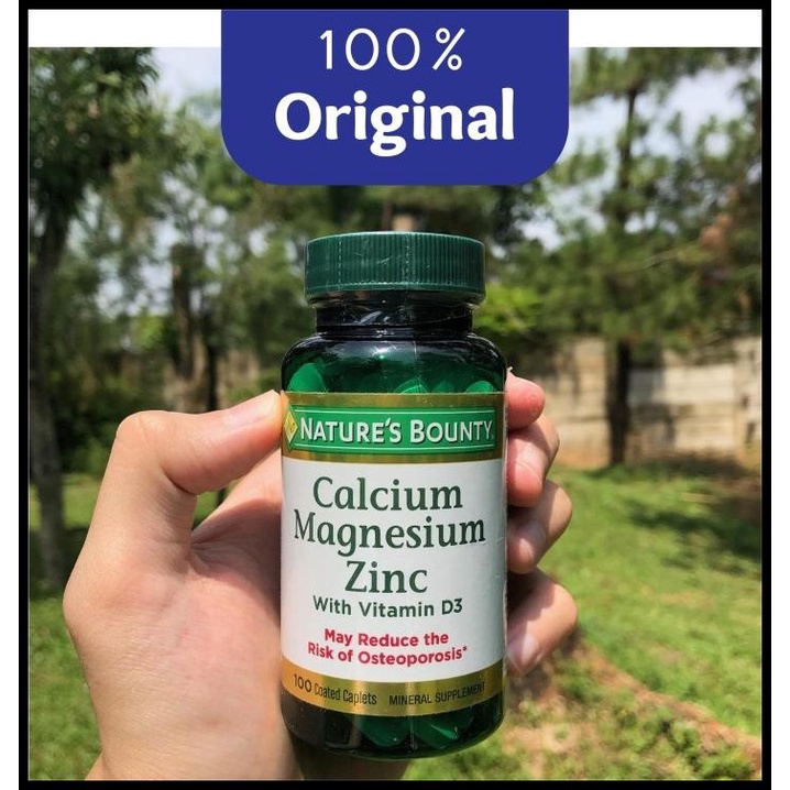Jual Nature Bounty Calcium Magnesium Zinc With Vitamin D3 100 Caplets