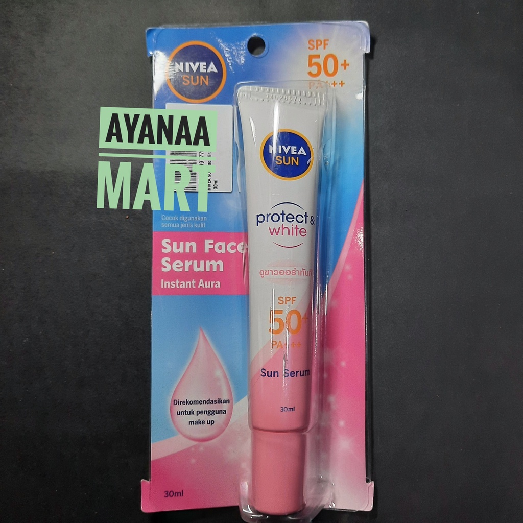 Jual NIVEA Sun Face sunscreen instan aura oil control C&E SPF 50 30ml ...