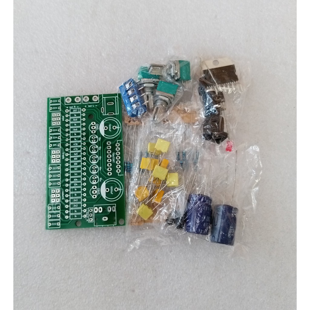 Jual Modul Power Amplifier Stereo Bridge 15W TDA7297 Plus Tone control