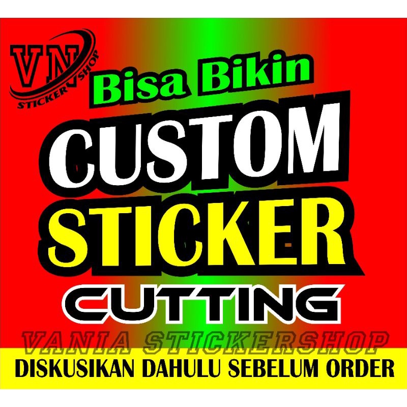 Jual Sticker custom ,Sticker etalase, sticker gerobak jualan Shopee