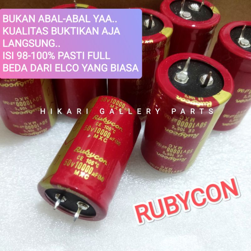 Jual Kapasitor Elco 10000uf 50volt Original Rubycon Red Japan 10000uf 50v Asli Japan Shopee 7828