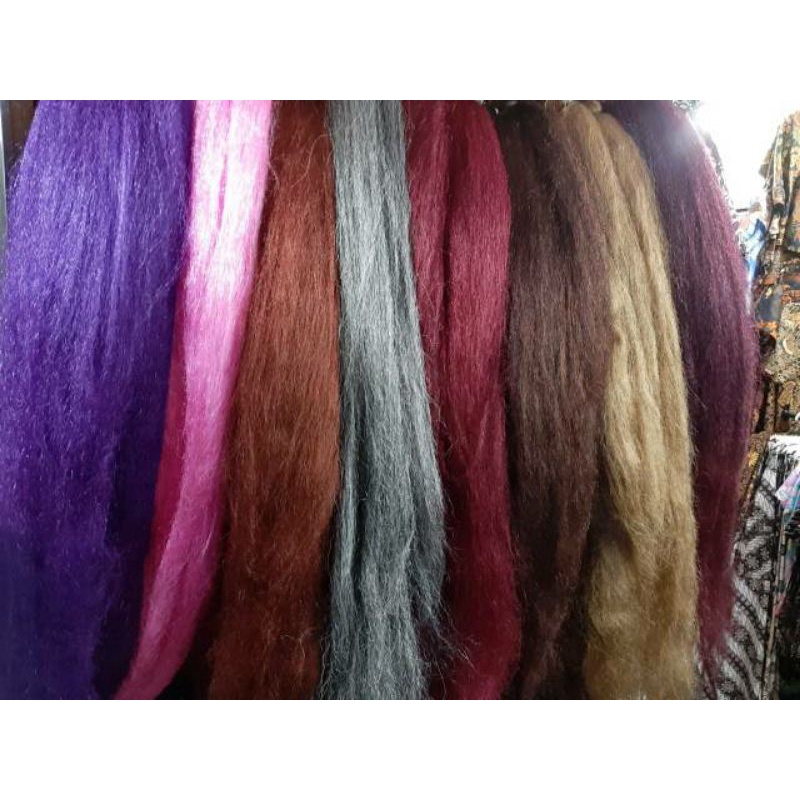 Jual Rambut Cemara Warna,Untuk Kepang Ukuran 80 Cm,Ukuran Asli 80 Cm ...