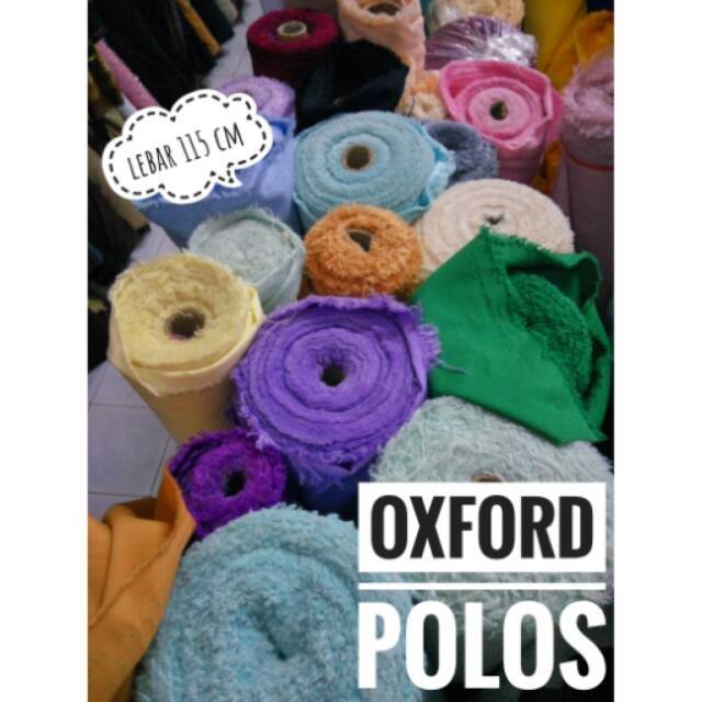 Jual Bahan Kain Katun Oxford Sari Warna Grade A Polos / bahan baju ...