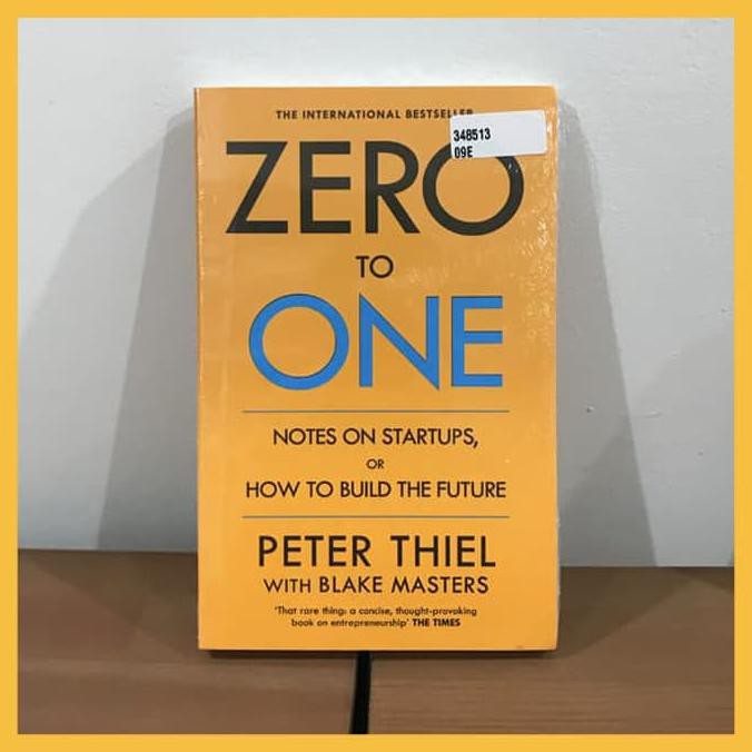 Jual Buku Import Zero To One By Peter Thiel (Original Paperback ...