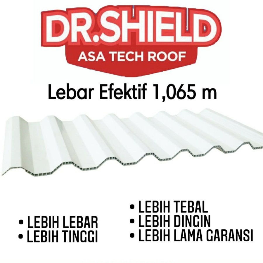 Jual Dr Shield Atap U PVC tebal 12 mm lebar effektif 1 meter pengiriman ...