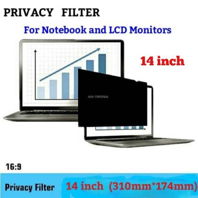 Jual Filter Antispy Anti Spy Laptop 14 inch Privacy Screen Guard