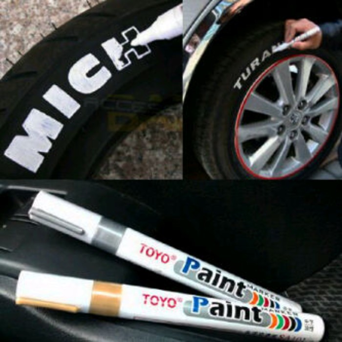 Jual Spidol Toyo Spidol Ban Mobi Spidol Ban Motor Paint Marker Warna