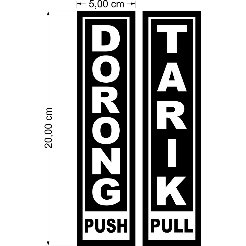 Jual Stiker Pintu Cutting Stiker Kaca Tarik Dorong Shopee Indonesia 5588