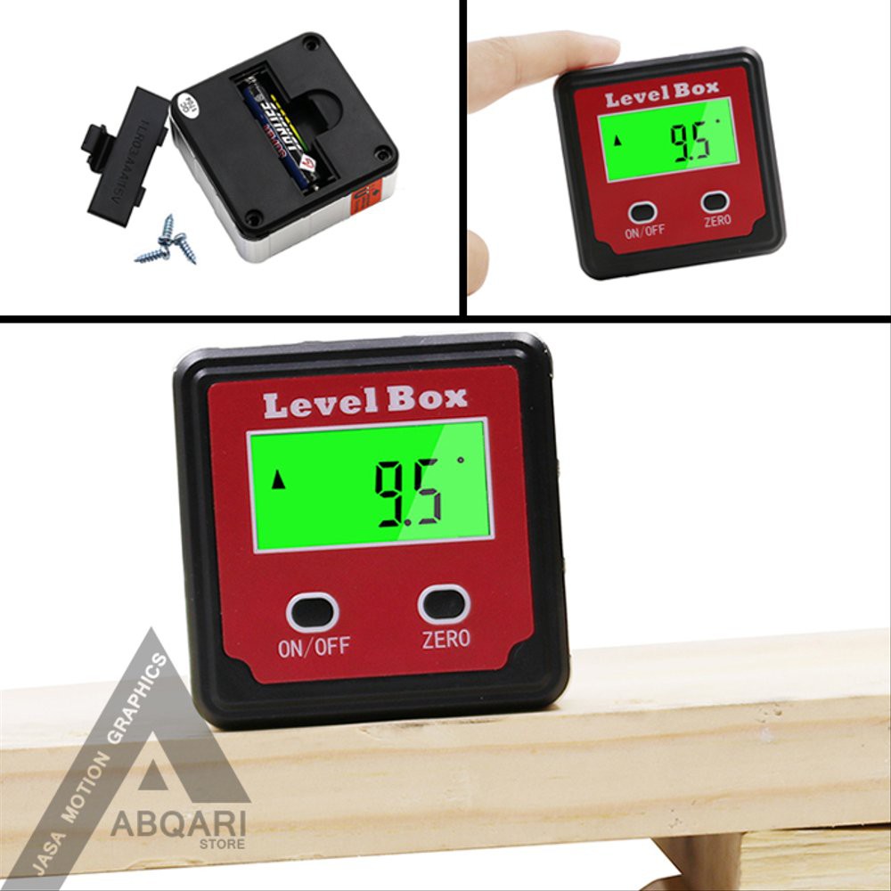 Jual Inclinometer Digital Alat Ukur Sudut Kemiringan Slope Level Box Angle Shopee Indonesia