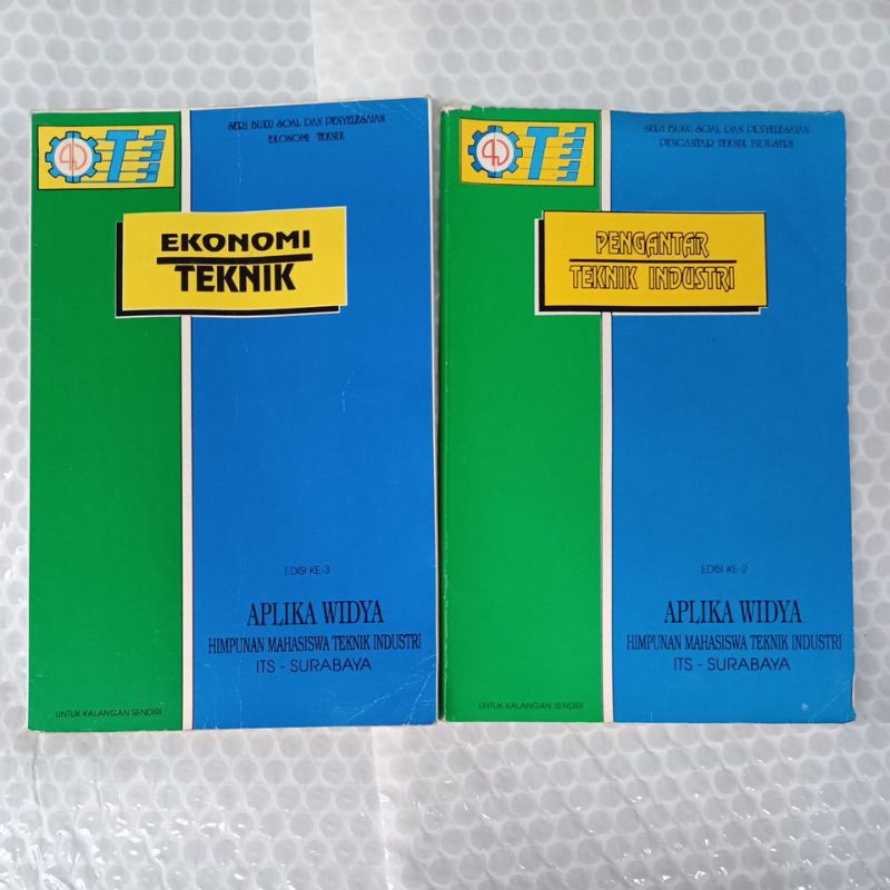 Jual PAKET 2 BUKU EKONOMI TEKNIK EDISI 3 PENGANTAR TEKNIK INDUSTRI ...