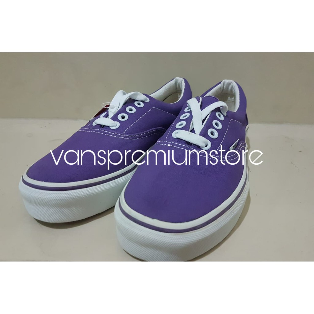 Vans Authentic Classic Purple Sepatu Sneakers Klasik Ungu Sepatu Pria Wanita Cowok Cewek