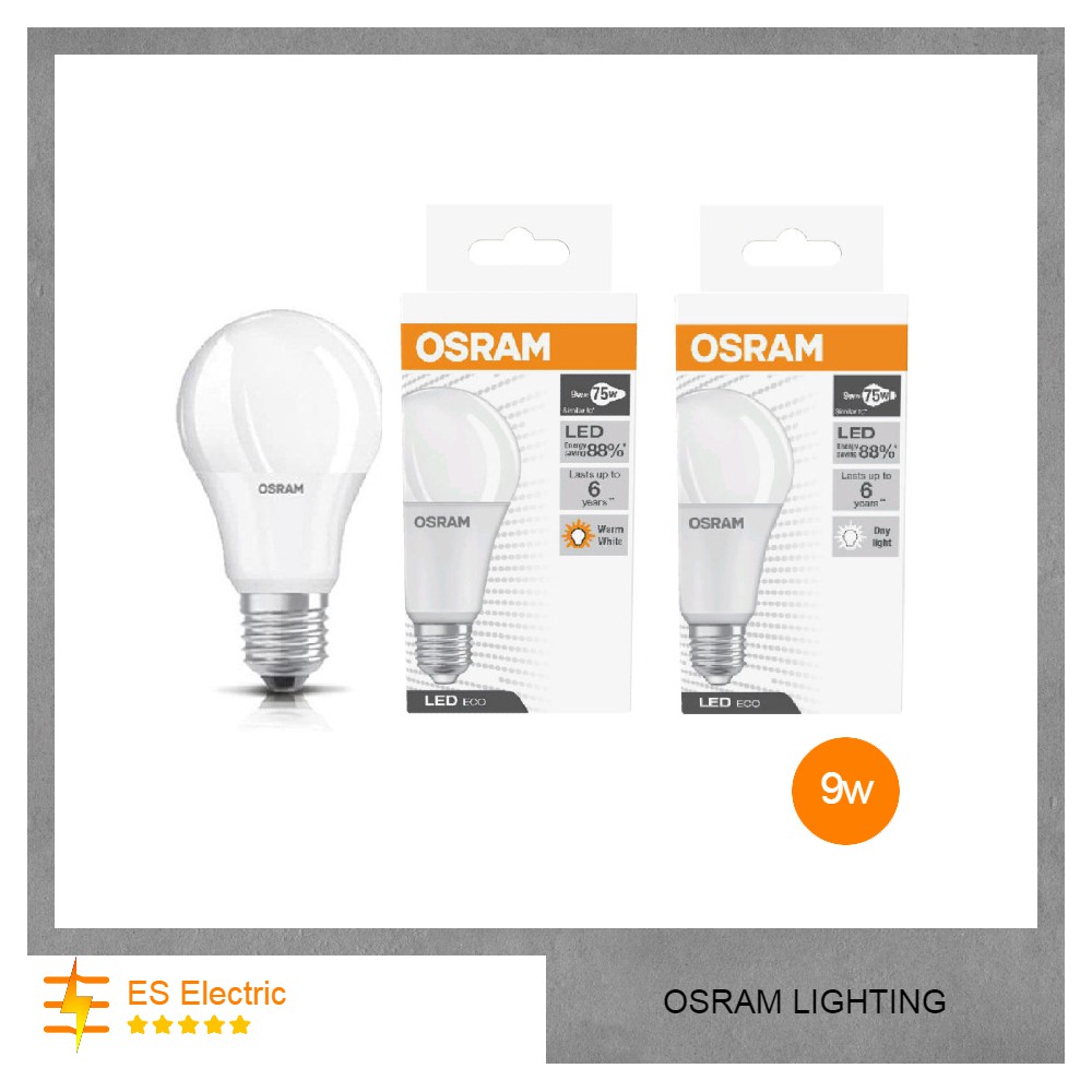 Jual Lampu Osram Bulb LED 9 Watt / E27 | Shopee Indonesia