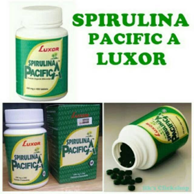 Jual LUXOR SPIRULINA PACIFICA SUPERFOOD KEMASAN 200 TABLET Shopee