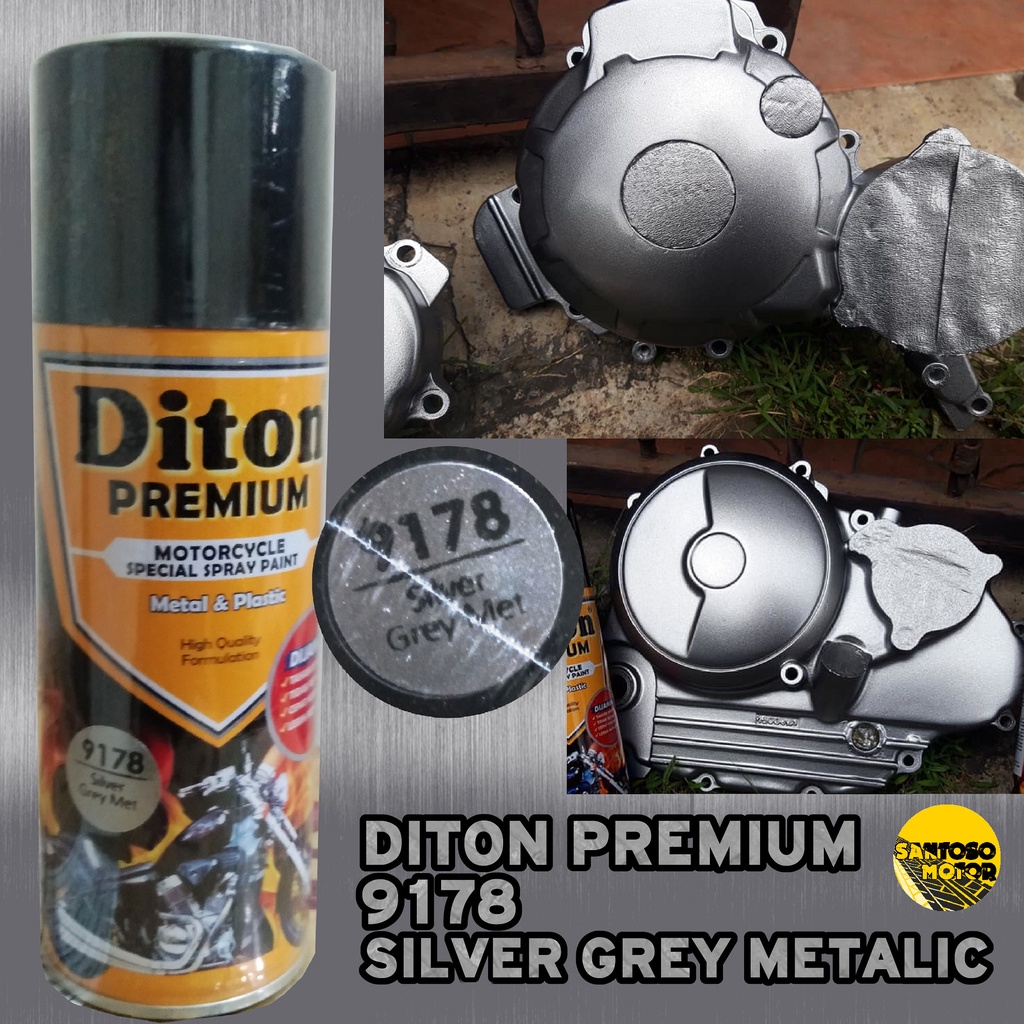 Jual Diton Premium 9178 Silver Grey Met Cat Semprot High Quality ...