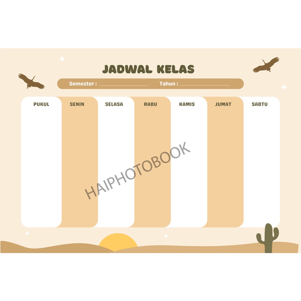 Jual JADWAL PELAJARAN ANAK / SCHOOL TIMETABLE / POSTER PELAJARAN / WiPE ...