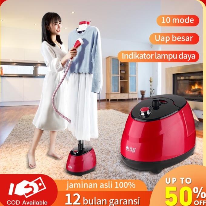 Jual STEAM IRON MESIN SETRIKA PAKAIAN UAP DENGAN GENGGAM BESI 2 IN 1