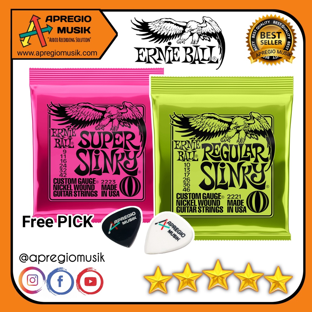 Jual Ernieball Ernie Ball Reguler Super Slinky