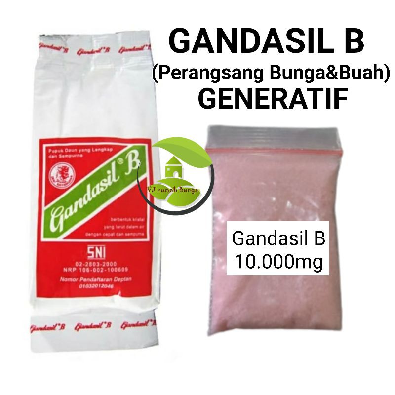 Jual Pupuk Gandasil B Bunga Dan Buah Generatif 10gr | Shopee Indonesia