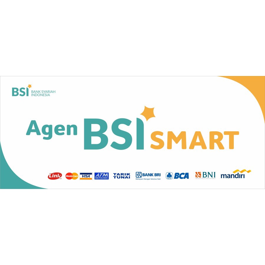 Jual STIKER VINYL AGEN BSI SMART (UKURAN BISA CUSTOM) | Shopee Indonesia