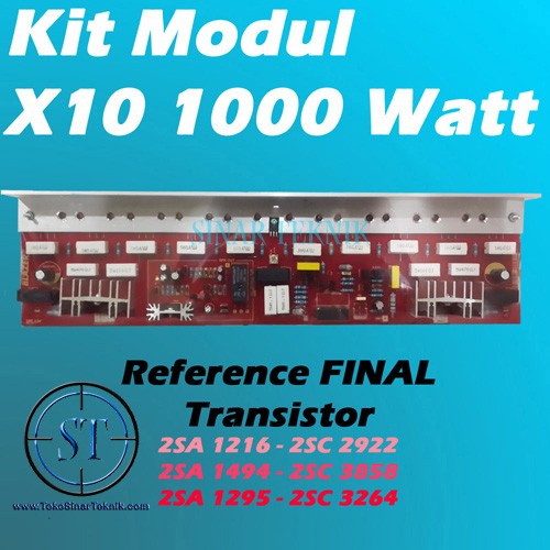Jual Kit Modul X10 ( Power Amplifier Mono Block 1000 Watt ) Module