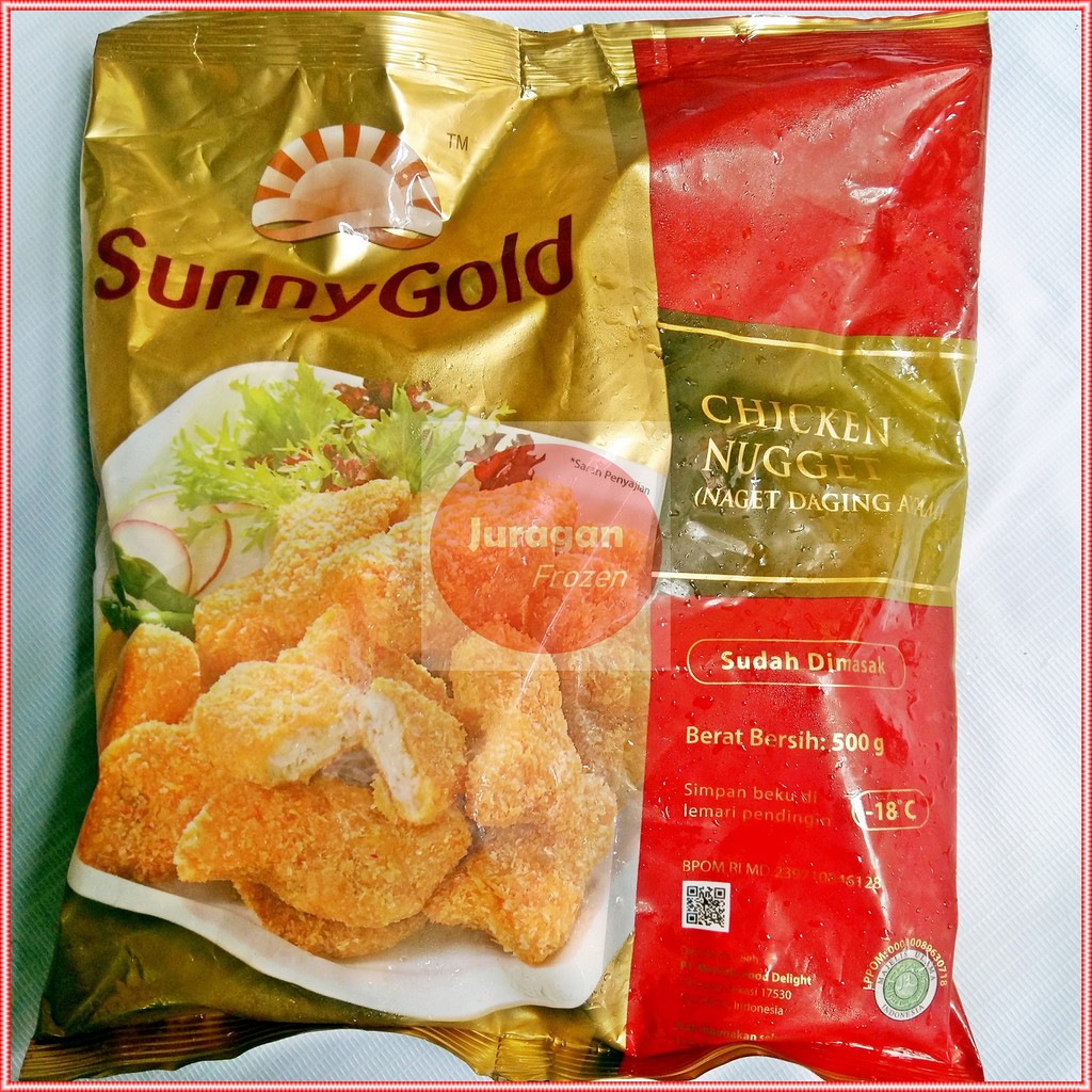 Jual Sunny Gold Chicken Nugget 500g Naget Daging Ayam Frozen Food Shopee Indonesia 9047