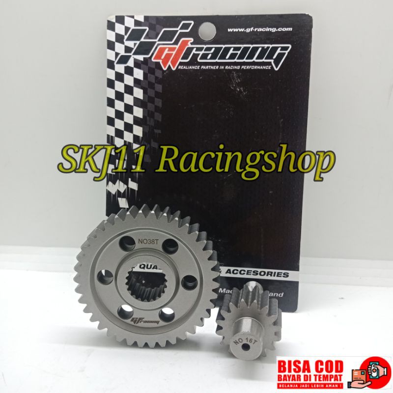Jual Gear Ratio Gigi Rasio GF RACING Mio Nouvo Fino Karbu 14 15 16 38 ...