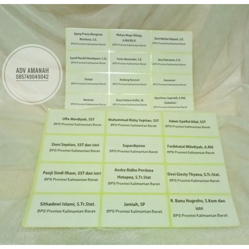 Jual Label Undangan/Stiker Undangan/Stiker Nama/Label Nama | Shopee ...