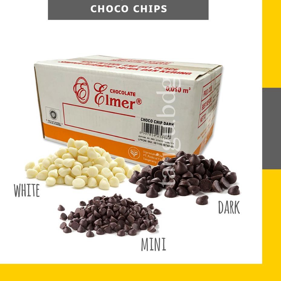 Jual 【JOB】 CHOCOCHIPS DARK ELMER 150GR - COKLAT CHIP - CONE CHOCO CHIPS ...